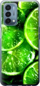 Чохол на OnePlus Nord N200 Зелені часточки лимона "852u-2384-2448"