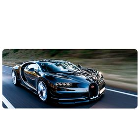 Килимок 300*800 тканинний Bugatti Chiron з боковою прошивкою, товщина 3 мм, Black, Пакет