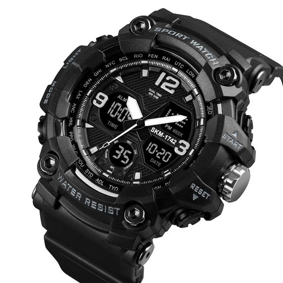 Чоловічий годинник Skmei 1742 Black | Зображення 2