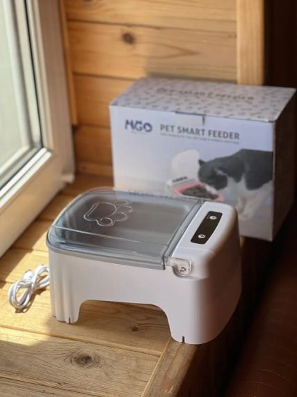 Розумна автоматична годівниця з таймером для котів та собак 1 відсік 600 мл диспенсер для корму