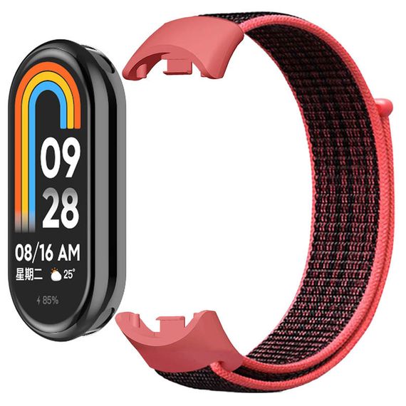 Ремешок Nylon New для Xiaomi Mi Band 8/9 Pomegranate Red | Зображення 1