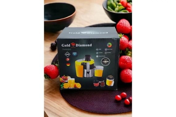 Кухонний комбайн 4 в 1 Top Kitchen TK00203 Соковитискач блендер кавомолка подрібнювач на 3200 Вт | Зображення 2