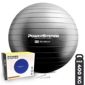 М'яч для фітнесу (фітбол) Power System PS-4011 Ø55 cm PRO Gymball Black
