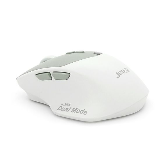 Миша бездротова JEDEL WD155, 1000/1600/2000DPI, 2.4 GHz+Bluetooth 5.0, 3.7V 500mAh, Type-C заряджання. 109x71x42 мм. 80 г. Green, | Зображення 2