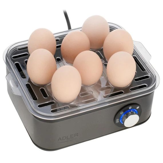 Яйцеварка на 8 яєць 800 Вт Adler AD 4486 Gun Metal | Зображення 6