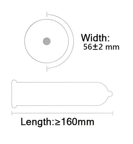 Латексные ультратонкие гладкие презервативы увеличенной ширины OLO - XXL OLO Ultrathin Extra Large, 10 шт Sex Aura | Зображення 3