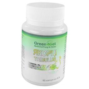 Трибулус GreenSet Якорцы - Tríbulus - Силовой потенциал 60 капсул