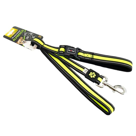 Повідець GimDog для собак Alfresco жовтий неопрен/фліс 120 см/25 мм | Зображення 1