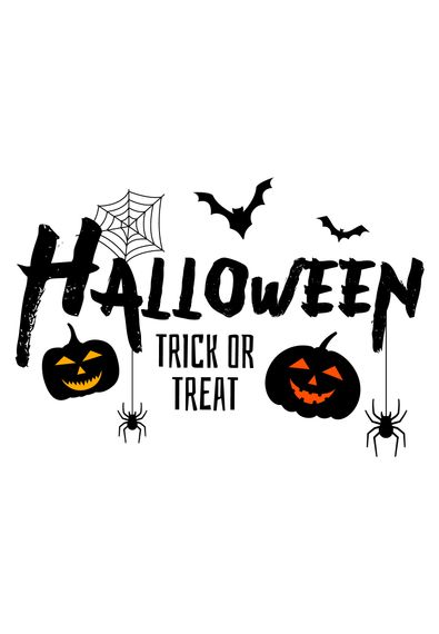 Футболка жіноча біла з принтом "Trick or treat", 2XL | Зображення 1