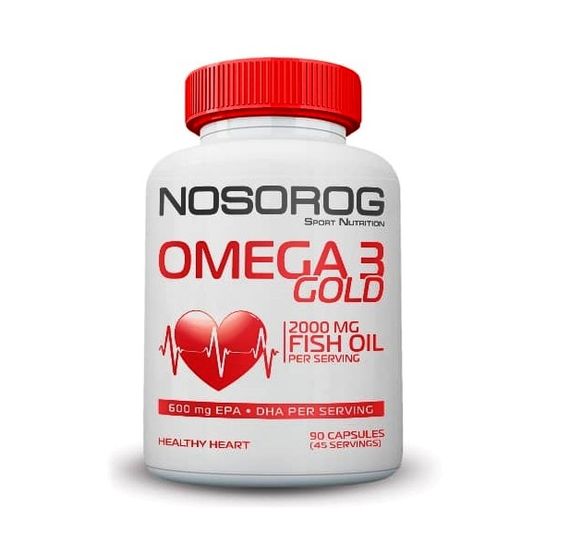 Омега для спорту Nosorog Nutrition Omega 3 Gold 1000 mg 90 Caps