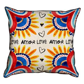 Подушка з мішковини Amor Love 45x45 см (45PHB_22L002)