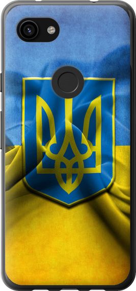 Чехол на Google Pixel 3a XL Флаг и герб Украины 1 "375u-1713-17620"