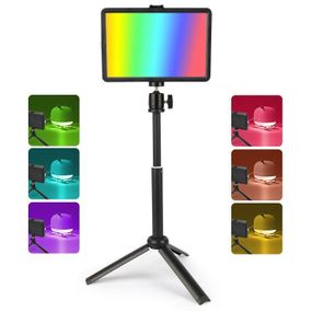 Комплект LED світла для фотозйомки 3200-5500K з регульованою яскравістю та кольору USB зі стійкою