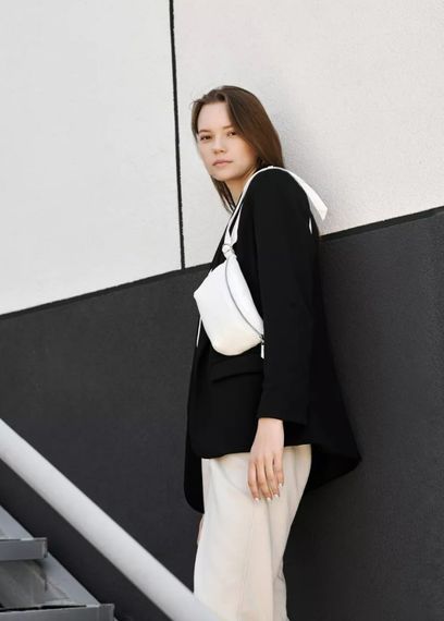 Сумка жіноча Sambag Polo біла 24 х 12 х 5 см (86129008) | Зображення 3