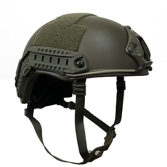 Шлем тактический FAST NIJ IIIA баллистический кевларовый Олива  Ranger Green | Зображення 4