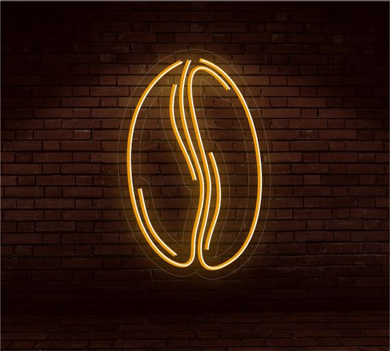 Неоновий світильник Кавове зерно 230х320 acr-n000061