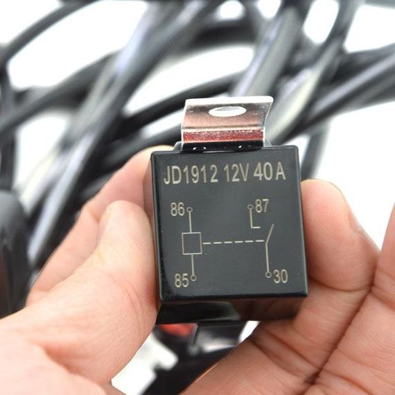 Проводка для LED фар і балок з кнопкою 3 метра 300W 30А | Зображення 1