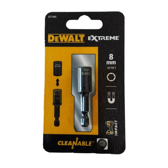 Головка торцевая магнитная 8мм Impact съёмная DeWALT DT7465