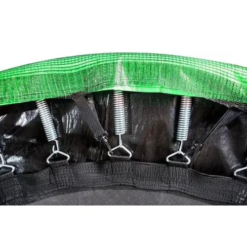 Батут дитячий Atleto 252 см із захисною сіткою для дому та дачі зелений 21000802 | Зображення 2