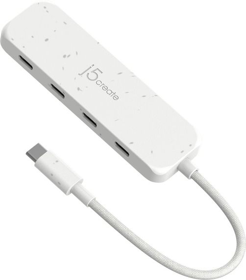 Хаб J5create JCH345EW-N USB-C на 4 USB-С, Білий