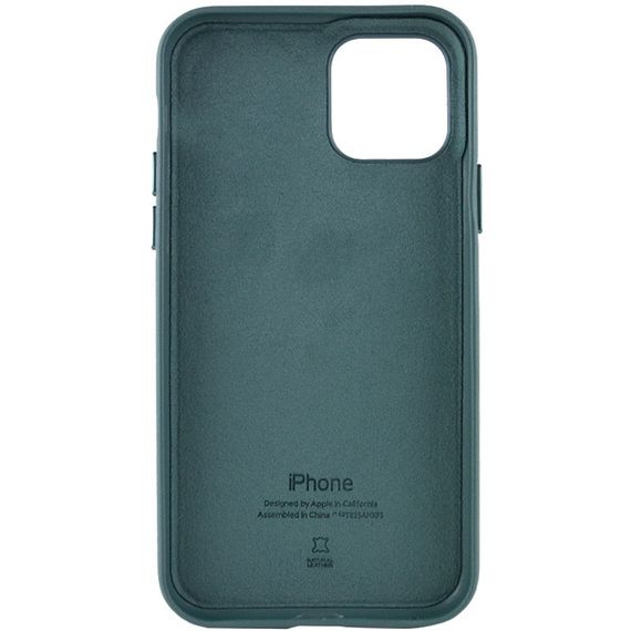 Шкіряний чохол Leather Case (AA Plus) для Apple iPhone 11 Pro (5.8") Штучна шкіра, Pine green | Зображення 4