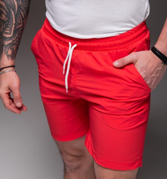 Мужские шорты из плащевки внутри с сеткой RA2031/1  цвет красный, размер M | Зображення 1