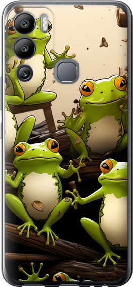 Чехол на Infinix Hot 12i Жабки "5656u-2863-17620"