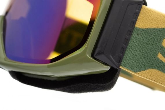 Маска гірськолижна Smith Scope Green Sol-X mirror Khaki | Зображення 3