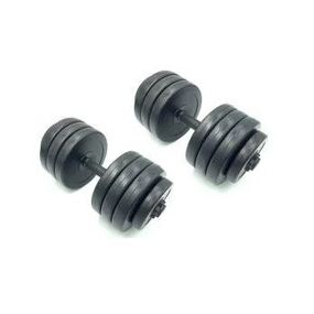 Гантели наборные композитные в пластиковой оболочке 2 шт по 19 кг Rock Pro NE-PL-G-019-2