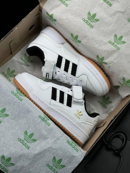 Жіночі кросівки A-didas Forum 84 Low New White Black Gum  , В'єтнам 41 26 см | Зображення 5