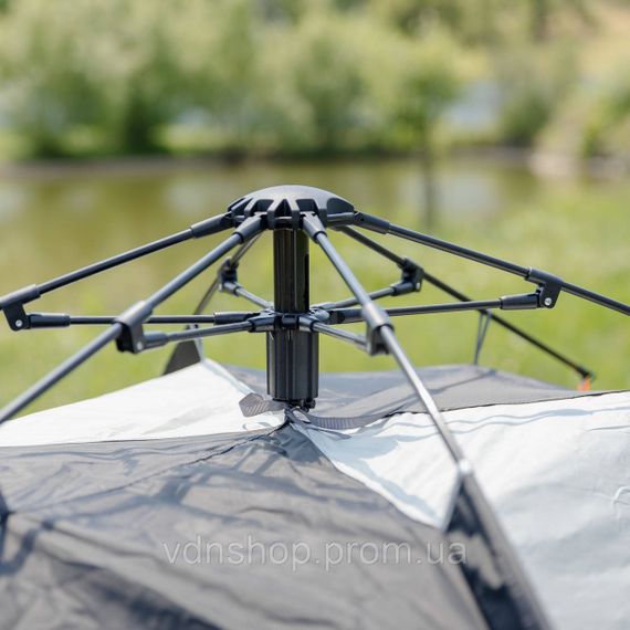 Палатка автоматическая трехместная 2 на 2 (м) кемпинговая туристическая LU-016B Черный | Зображення 5