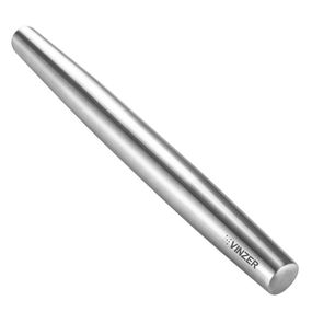 Скалка Vinzer Culinary VZ-50674 40х3, 8х3, 8 см срібляста