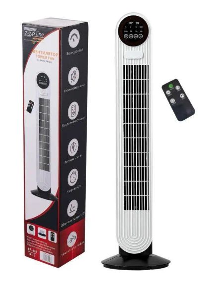 Напольный вентилятор с пультом Zepline ZP- 139 500Вт | Зображення 1