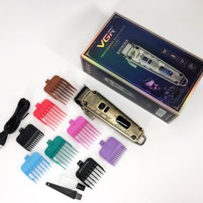 Аккумуляторная универсальная машинка для стрижки VGR V-005, Беспроводной триммер для стрижки и бритья XK-16