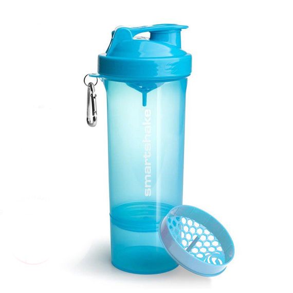 Шейкер спортивний SmartShake Slim 500ml Neon Blue | Зображення 1