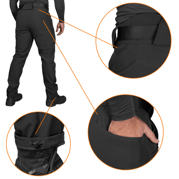 Штани SoftShell 2.0 Black (6584), S XXL | Зображення 4