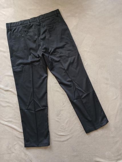 Чоловічі прямі темно сині штани | Зображення 3