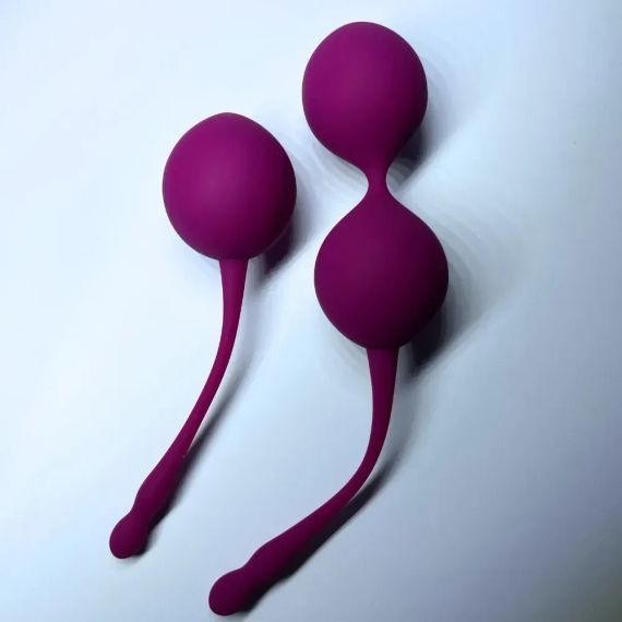 Набір вагінальних кульок Passion Play для вправ Кегеля, фіолетові, 2 шт. sexstyle | Зображення 2