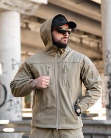 Міська тактична куртка MAXIMUS софтшел coyot ПП7989