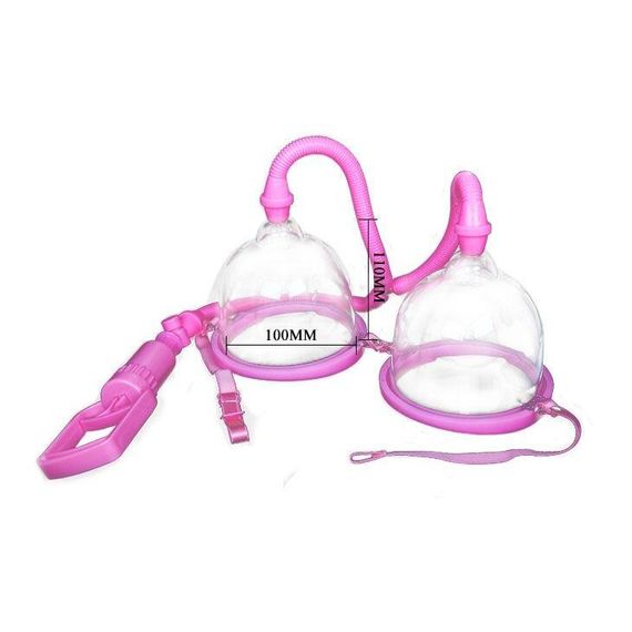 Подвійна вакуумна помпа для грудей BI-014091-5 Sex Aura | Зображення 5