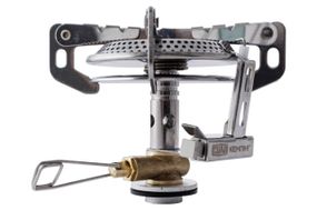 Портативная газовая горелка для кемпинга Конфорка складная с пьезоподжигом 75*75*75мм СИЛА