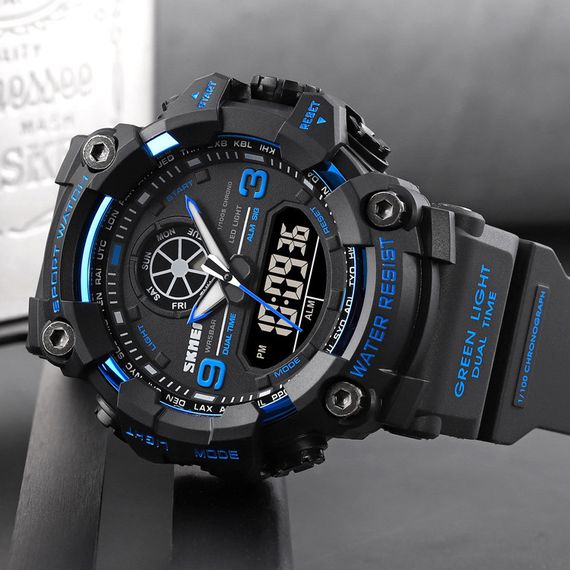Годинник S2kmei 1818 Black-Blue. | Зображення 3