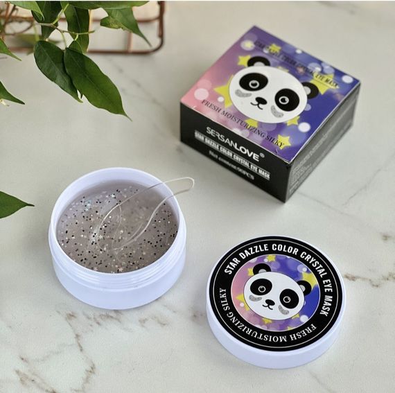 Прозорі гідрогелеві патчі з блискітками та зірочками Sersanlove Star Dazzle Color Crystal Eye Mask 60 шт | Зображення 1