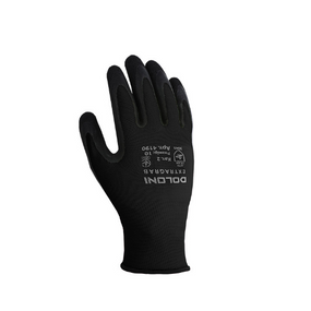 Рукавички 4190 трикотаж латексне покриття неповне обливання р.10(XL) чорний ДКГ