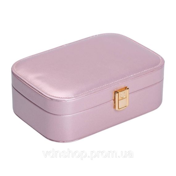 Скринька для прикрас з еко шкіри 20×14×7 см із дзеркалом органайзер для ювелірних виробів HP-5-32P | Зображення 4