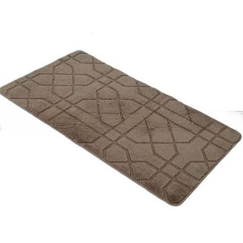 Набір килимків для ванної кімнати 2шт 57*100см+57*50см U-виріз Геометрія Joy бежевий тафтинг Дариана | Зображення 1