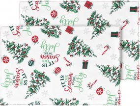 Набір сервірувальних серветок Ardesto Christmas Tree ART15HT 30х45 см 2 шт