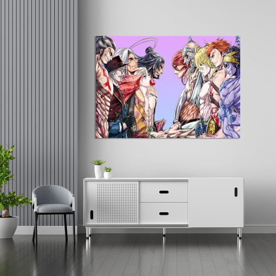 Плакат-постер з принтом Кавун Record of Ragnarok Повість про кінець світу Адам Посейдон Сасакі Кодзіро Люй Бу Зевс ПЛ000738(A4) | Зображення 1