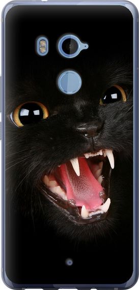 Чехол на HTC U11 Plus Чёрная кошка "932u-1363-17620"