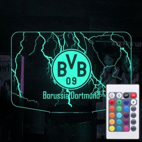 Акриловий світильник-нічник з пультом 16 кольорів Borussia tty-n002275